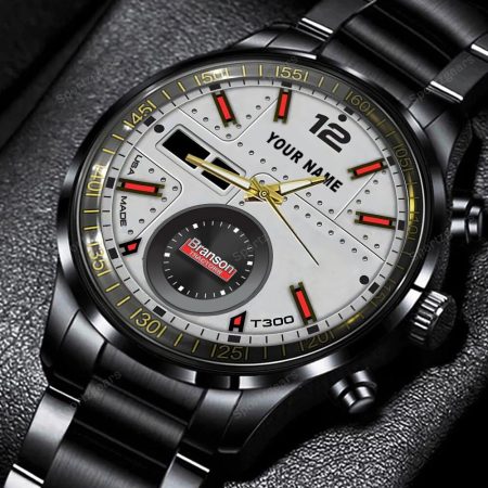 Branson Tractors Personalized Black Hand Watch Gift For Fans