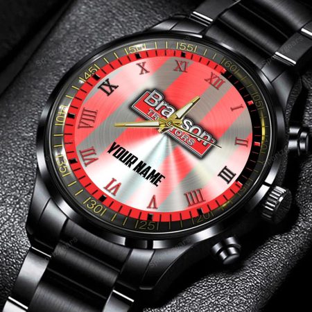 Branson Tractors Personalized Black Hand Watch Gift For Fans