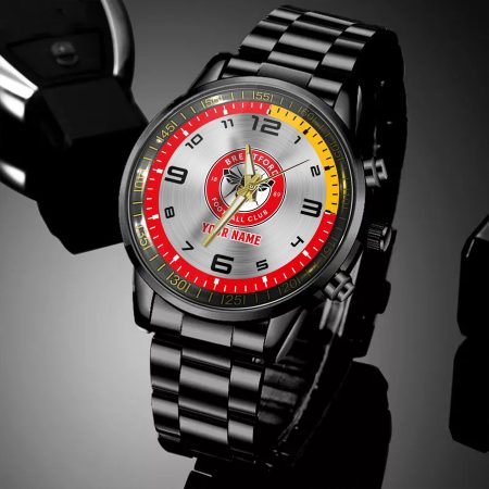 Brentford EPL Personalized Black Hand Watch Gifts For Fans