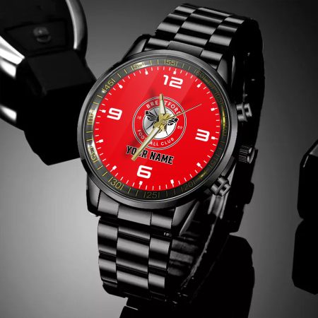 Brentford EPL Personalized Black Hand Watch Gifts For Fans