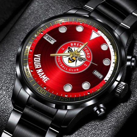 Brentford EPL Personalized New Black Hand Watch Gift For Fans