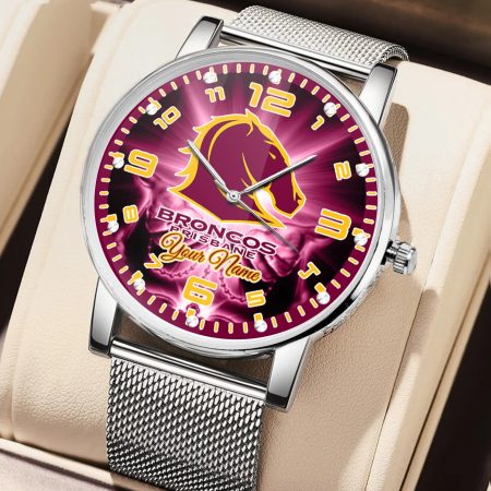 Brisbane Broncos NRL 3D Women Hand Watch Personalized Gift For Fans