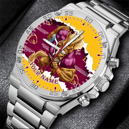 Brisbane Broncos NRL Fashion Personalized Watch Men Gift For Fans
