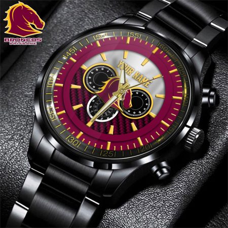 Brisbane Broncos NRL New Custom Name Hand Watch Gifts For Fans