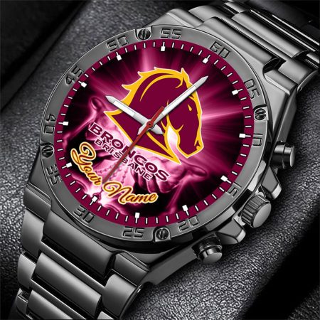 Brisbane Broncos NRL New Style Personalized Watch Men Gift For Fans