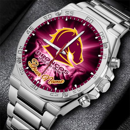 Brisbane Broncos NRL New Style Personalized Watch Men Gift For Fans