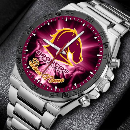 Brisbane Broncos NRL New Style Personalized Watch Men Gift For Fans