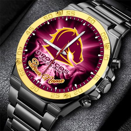 Brisbane Broncos NRL New Style Personalized Watch Men Gift For Fans