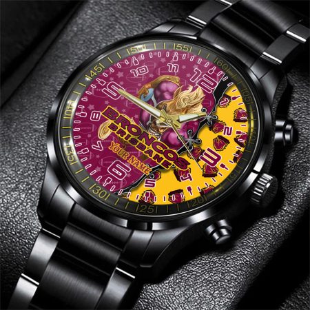 Brisbane Broncos NRL Personalized Style 3D Men Hand Watch Gift For Fans