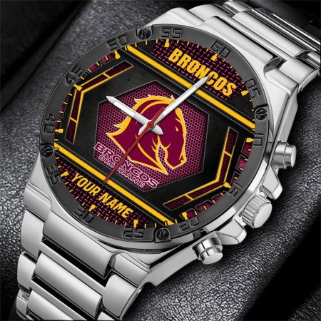 Brisbane Broncos NRL Personalized Watch Men Gift For Fans
