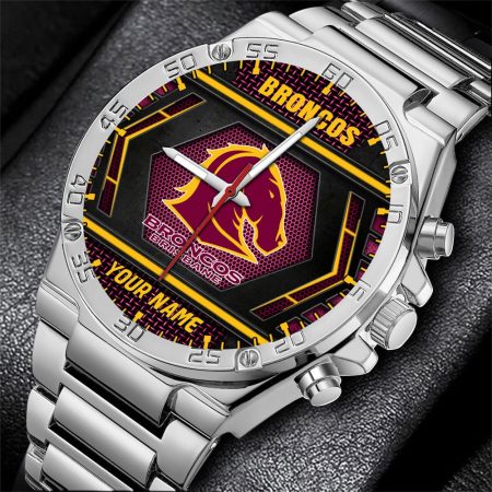 Brisbane Broncos NRL Personalized Watch Men Gift For Fans