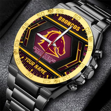 Brisbane Broncos NRL Personalized Watch Men Gift For Fans