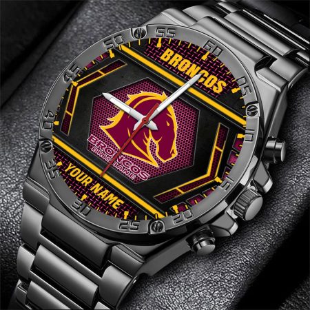 Brisbane Broncos NRL Personalized Watch Men Gift For Fans
