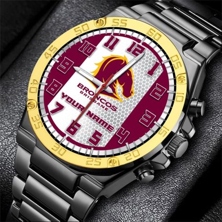 Brisbane Broncos NRL Personalized Watch Of Wrist Of Men Gift For Fans