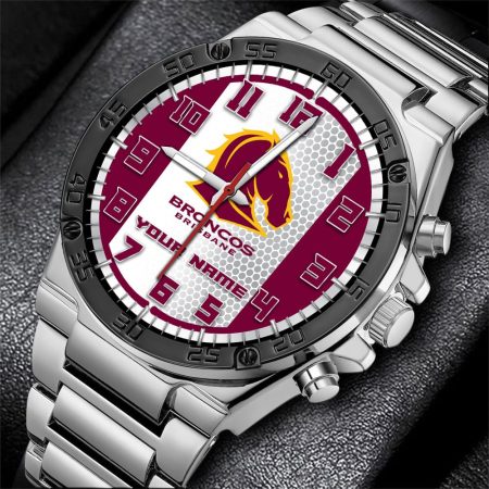 Brisbane Broncos NRL Personalized Watch Of Wrist Of Men Gift For Fans