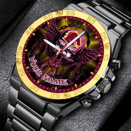 Brisbane Broncos NRL Style Personalized Watch Men Gift For Fans