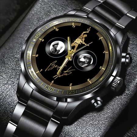 Bruce Springsteen Music Black Stainless Steel Watch Gift For Fan