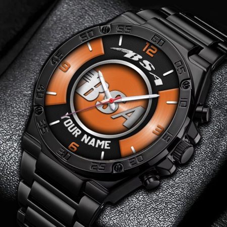 BSA Motorcycles Personalized New Stainless Steel Hand Watch For Fans