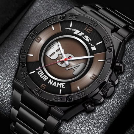 BSA Motorcycles Personalized New Stainless Steel Hand Watch For Fans