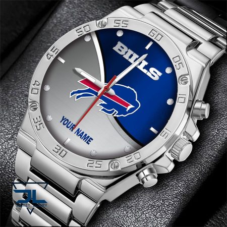 Buffalo Bills NFL Personalized Black Hand Watch Gifts For Fans