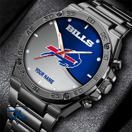 Buffalo Bills NFL Personalized Black Hand Watch Gifts For Fans