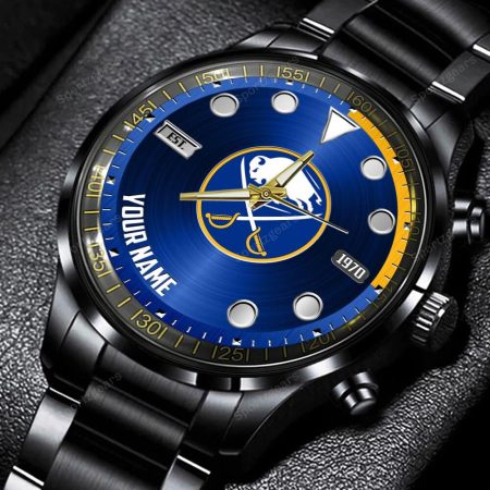 Buffalo Sabres NHL Personalized New Black Hand Watch Gift For Fans