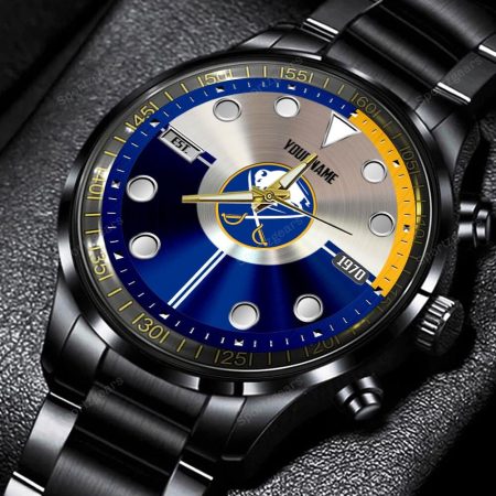 Buffalo Sabres NHL Personalized New Black Hand Watch Gift For Fans