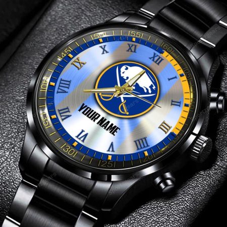 Buffalo Sabres NHL Personalized New Black Hand Watch Gift For Fans