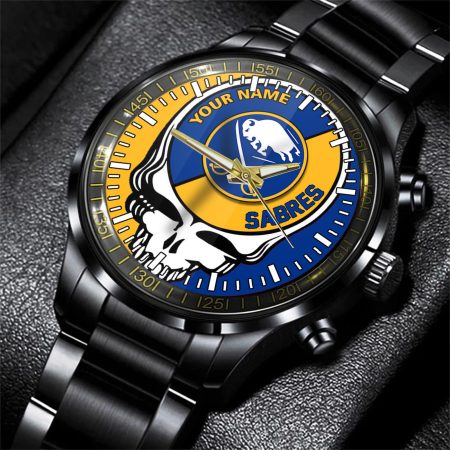 Buffalo Sabres NHL Skull Personalized Hand Watch Gift For Fans