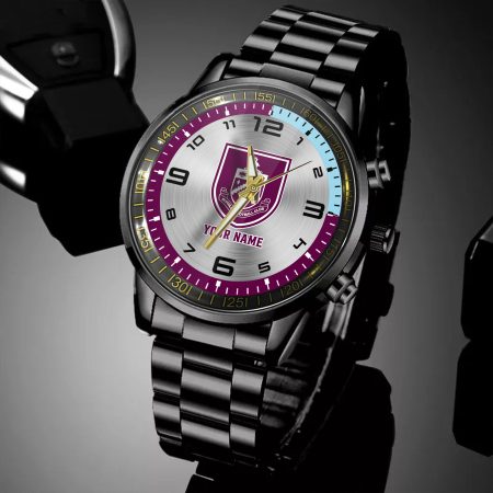Burnley EPL Personalized Black Hand Watch Gifts For Fans