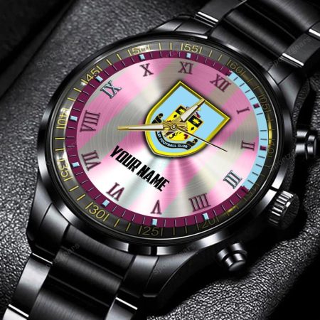 Burnley EPL Personalized New Black Hand Watch Gift For Fans
