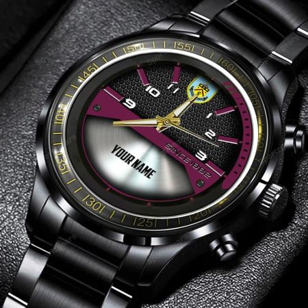 Burnley EPL Personalized New Black Hand Watch Gift For Fans