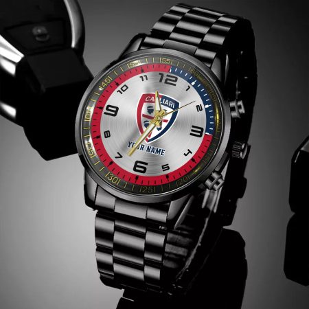 Cagliari Serie A Personalized New Black Hand Watch Gifts For Fans