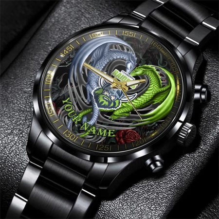 Canberra Raiders NRL Personalized Black Hand Watch Gift For Fans
