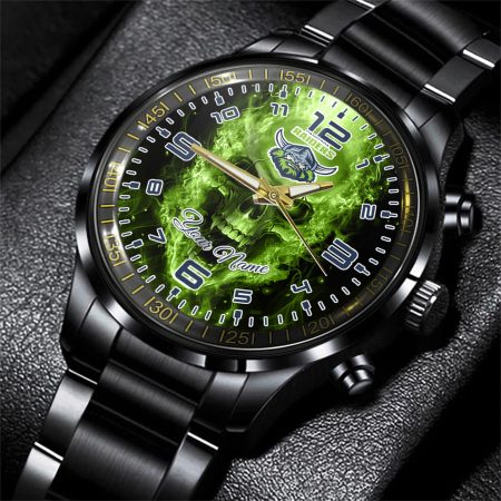 Canberra Raiders NRL Personalized Black Hand Watch Gift For Fans