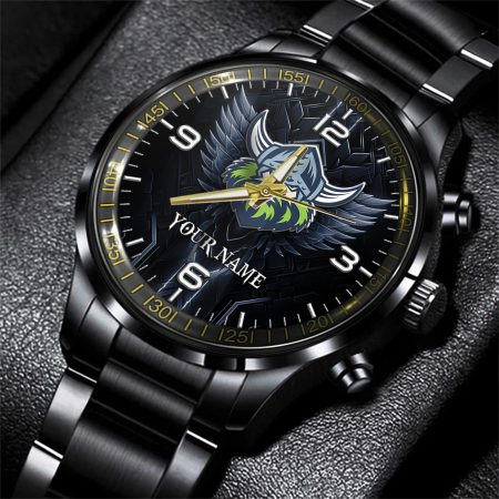 Canberra Raiders NRL Personalized Black Hand Watch Gift For Fans