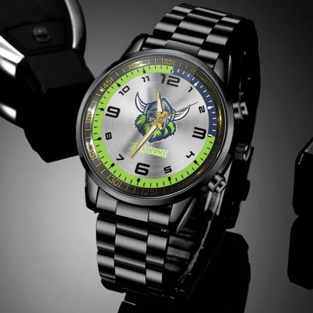 Canberra Raiders NRL Personalized Black Hand Watch Gifts For Fans
