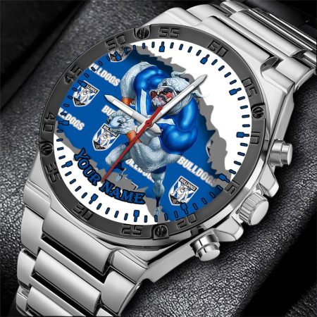 Canterbury Bankstown Bulldogs NRL Fashion Personalized Watch Men Gift For Fans