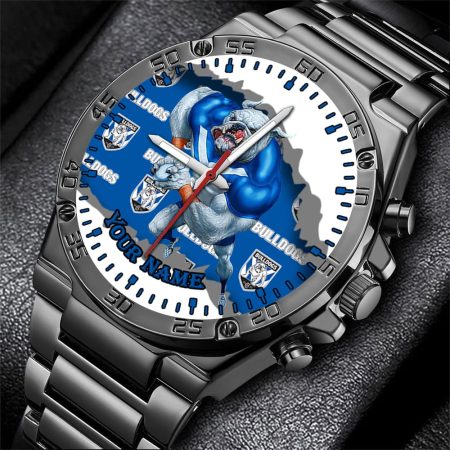 Canterbury Bankstown Bulldogs NRL Fashion Personalized Watch Men Gift For Fans