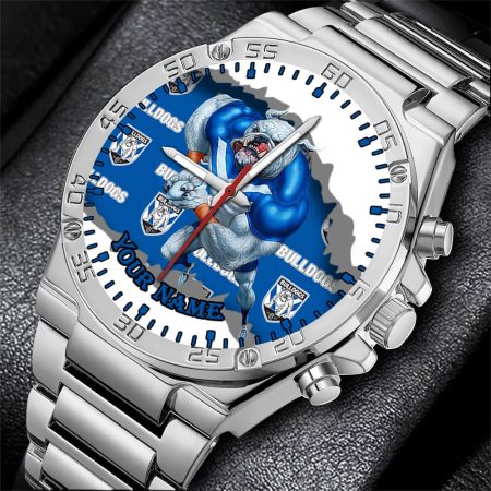 Canterbury Bankstown Bulldogs NRL Fashion Personalized Watch Men Gift For Fans