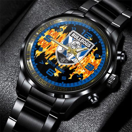 Canterbury Bankstown Bulldogs NRL Personalized 3D Men Hand Watch Gift For Fans For Father For Fan