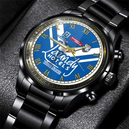 Canterbury Bankstown Bulldogs NRL Personalized Style 3D Men Hand Watch Gift For Fans