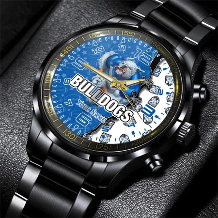 Canterbury Bankstown Bulldogs NRL Personalized Style 3D Men Hand Watch Gift For Fans