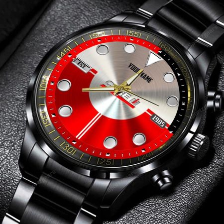 Case IH Tractor Personalized Black Hand Watch Gift For Fans
