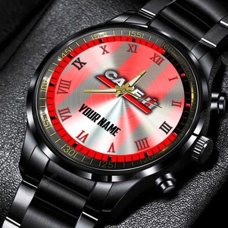 Case IH Tractor Personalized Black Hand Watch Gift For Fans