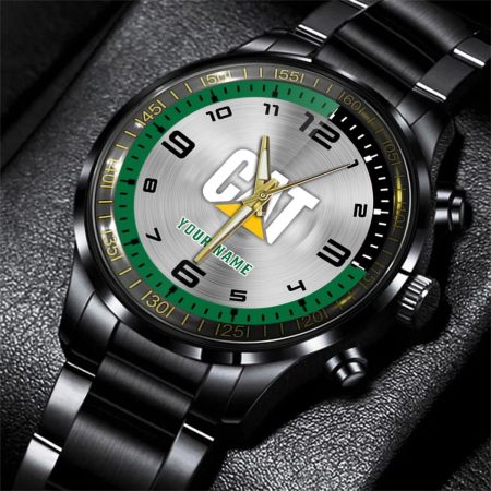 Caterpillar Inc Car Personalized Black Stainless Steel Hand Watch For Fan