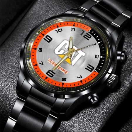 Caterpillar Inc Car Personalized Black Stainless Steel Hand Watch For Fan