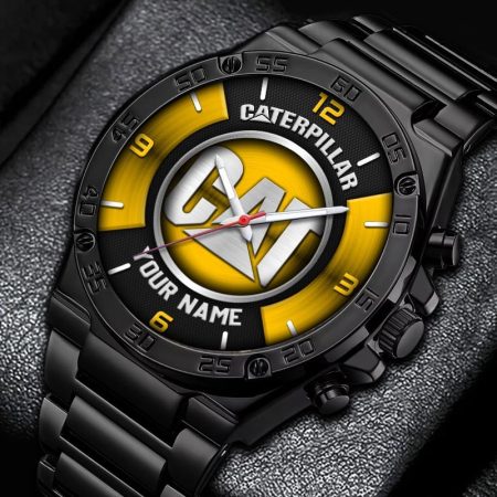 Caterpillar Truck Personalized New Stainless Steel Hand Watch For Fans