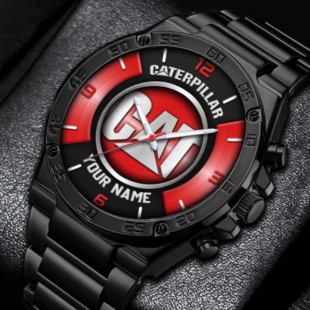 Caterpillar Truck Personalized New Stainless Steel Hand Watch For Fans