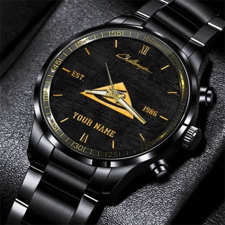 Challenger Tractor Personlazied Black Fashion Hand Watch Gifts For Dad